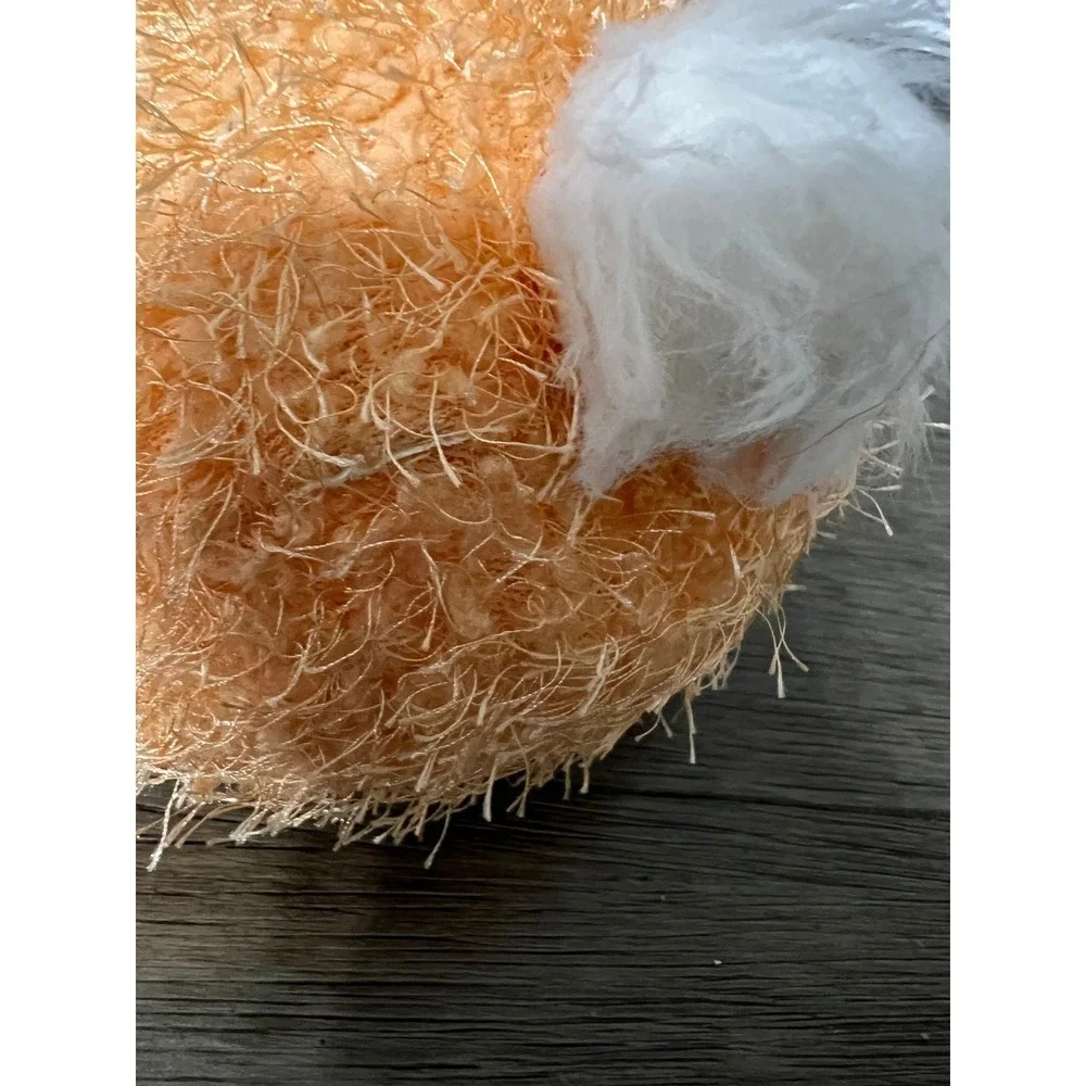 Orange Fuzzy Plush Easter Bunny Rabbit Stuffed Animal‎ Toy Kids Cute